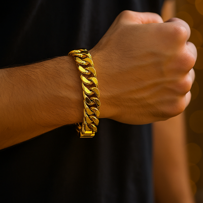 Gold Cuban Bracelet for Men