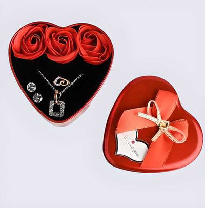 Floral Spark Romance Jewelry Box Valentine's Gift for Your Soulmate
