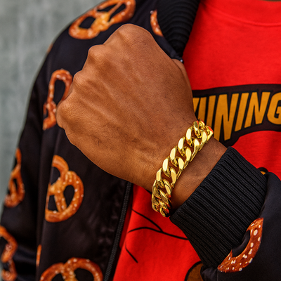 Gold Cuban Bracelet for Men
