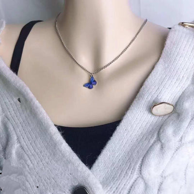 Pretty Purple butterfly Neck chain for women and girls.